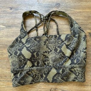 Snake buff bunny bra